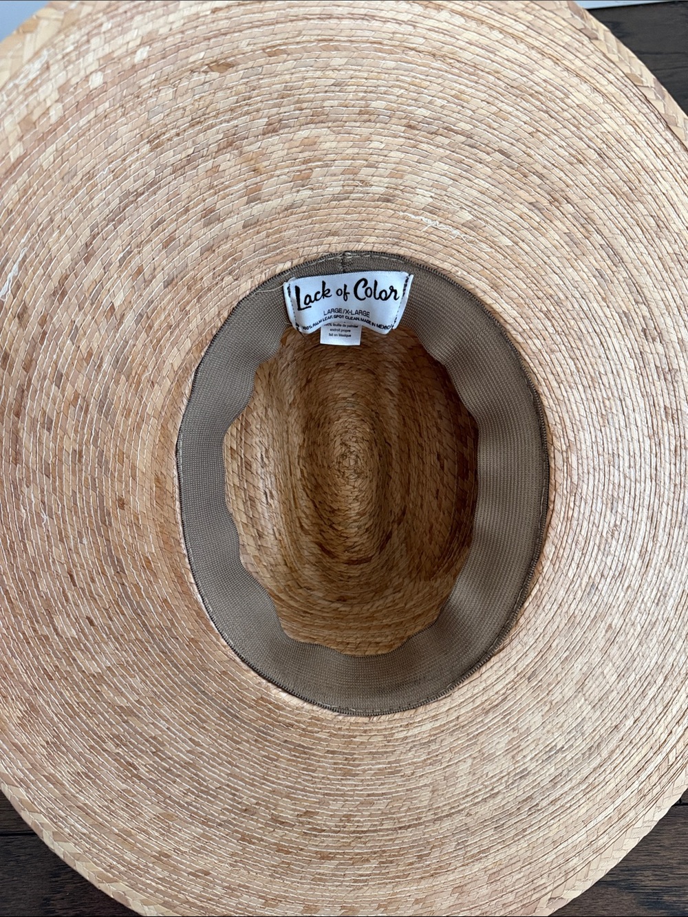 Lack or color - palma wide fedora - Picture 6 of 6